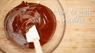 How to melt chocolate [upl. by Reifinnej]