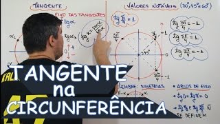 TANGENTE NA CIRCUNFERÊNCIA TRIGONOMÉTRICA AULA 924 [upl. by Bernadine]