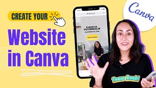 How to Create a WEBSITE in Canva for FREE [upl. by Eenobe]