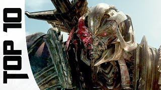 TOP 10 SCENES  MEGATRON quotTF 1235quot [upl. by Aicemat]