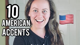 10 American Accents Imitation Examples [upl. by Gallagher]