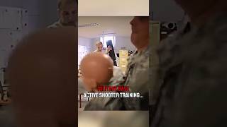 Military base active shooter scenario training‼️🤯 military army combat war [upl. by Litha324]