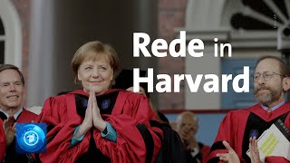 Merkel spricht vor HarvardStudierenden [upl. by Wrigley]