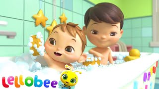 Bath Song  Boo Boo Kids  Nursery Rhymes amp Kids Songs  Lellobee [upl. by Ativ]