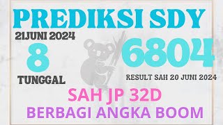 PREDIKSI SDY HARI INI 21 JUNI 2024  RUMUS JITU SYDNEY  BOCORAN SIDNEY HARI INI  DATA SDY  SDY 2D [upl. by Ennadroj582]