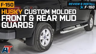 20152019 F150 Husky Custom Molded Front amp Rear Mud Guards Review amp Install [upl. by Laresa]