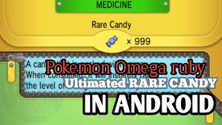 POKEMON OMEGA RUBY UNLIMITED RARE CANDY CHEAT [upl. by Ennaylil703]