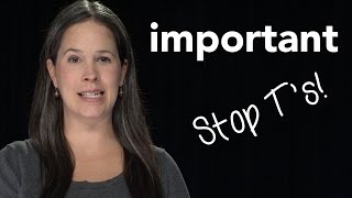 How to Pronounce IMPORTANT  American English [upl. by Georgia]