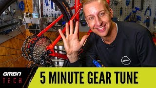 5 Minute Gear Adjust  How To Set Up Your Mountain Bike Gears Correctly [upl. by Weaver]