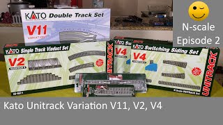 Kato Unitrack Variation V11 V2 V4 Nscale episode 2 [upl. by Pembrook]