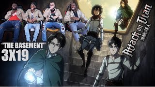 The Basement Attack on Titan 3x19 REACTIONREVIEW [upl. by Koralie]