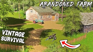 STARTING WITH 0 ON ABANDONED FARM  Vintage Survival  Episode 1 [upl. by Repsac863]