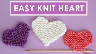 Easy Heart Knitting Pattern 💖 Original by Studio Knit [upl. by Waly386]