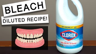 SAFELY Use DILUTED BLEACH As MOUTHWASH  Diluted Bleach Mouthwash Recipe [upl. by Adnauq]