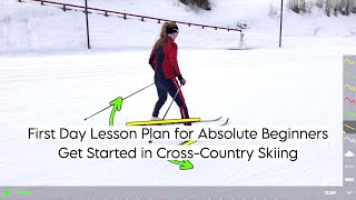 Beginner Cross Country Ski Lesson [upl. by Wallford]