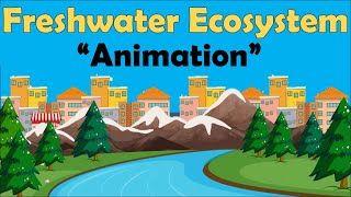 FRESHWATER ECOSYSTEM  Biology Animation [upl. by Oribel26]