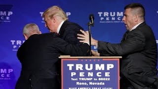 Donald Trump rushed off stage during rally in Nevada [upl. by Gisella]