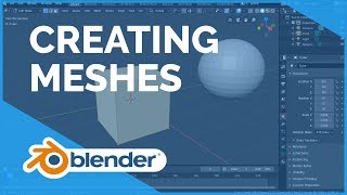 Creating Meshes  Blender 280 Fundamentals [upl. by Hessney]