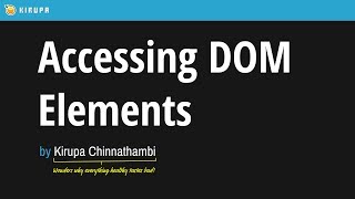 11 Accessing DOM Elements in React [upl. by Maitland]