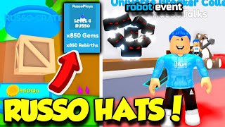 I GOT AN INSANELY OP RUSSO HAT IN CRYSTAL MAGNET SIMULATOR AND THE ROBOT EVENT PET Roblox [upl. by Barta]