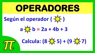 Operadores matemáticos  razonamiento matemático  ejercicio resuelto [upl. by Benetta576]