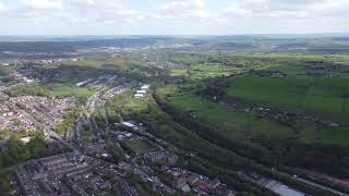 Sowerby Bridge from the air [upl. by Eelak]