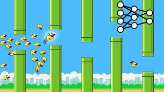 AI Learns to play Flappy Bird [upl. by Ytoc]