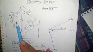 Schering bridge with Phasor diagram [upl. by Santini]