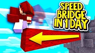 How to Speed Bridge in Minecraft Bedwars TutorialTips [upl. by Ecnaled]