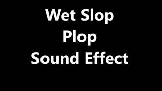 Wet Slop Plop Sound Effect [upl. by Cronin914]