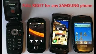 Full Reset Any SAMSUNG mobile phone [upl. by Yramanna]