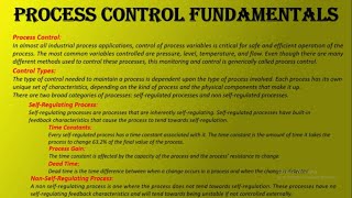 Basic Process Control Fundamentals [upl. by Crowe]