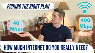 CHOOSING THE RIGHT INTERNET PLAN  HOW MUCH SPEED DO YOU NEED [upl. by Cusick831]