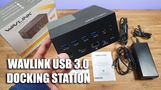 WAVLINK USB 30 Dual Screen Docking Station Unboxing and Setup  Working From Home Essential [upl. by Aicinoid981]