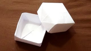 Como hacer Caja Origami BASICA y FACIL [upl. by Neibaf]