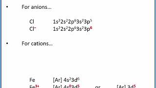 CHEMISTRY 101 Electron configurations for ions [upl. by Ettenuahs]