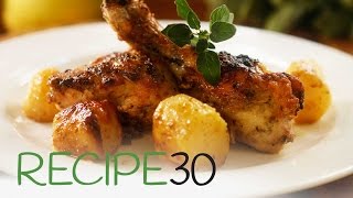 Greek Chicken with Lemon Garlic and Potatoes [upl. by Cordova]