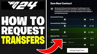 How to Request Transfer PlayerManager Career Mode EA FC 24 [upl. by Uot]