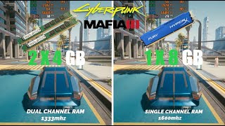 Single Channel 1600MHz vs Dual Channel 1333MHz RAM Test  Which is Better [upl. by Noivaz]