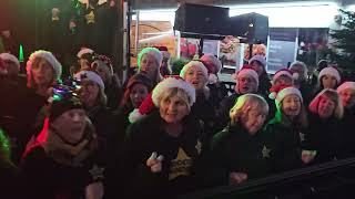 WHAT CHRISTMAS MEANS TO ME Rock Choir at Birkdale Lights Switch On 1st December 2024 [upl. by Banebrudge793]