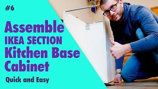 How to Assemble Ikea Sektion Kitchen Base Cabinet Quick and Easy [upl. by Ellahcim]