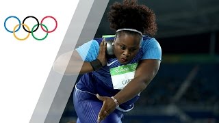 USAs Carter outthrows for Shot Put gold [upl. by Nairred]