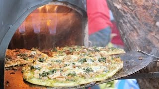 Turkish Street Food in the Philippines  LAHMACUN Turkish Pizza in Legazpi Sunday Market [upl. by Granese678]