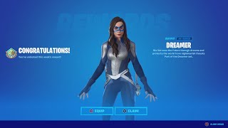 Fortnite Dreamer Skin Gameplay And Review [upl. by Electra686]