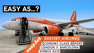 EASYJET A319 Economy Class【4K Trip Report】London Gatwick to Barcelona [upl. by Skelly]