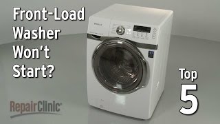 Washer Won’t Start — Washing Machine Troubleshooting [upl. by Ydnirb983]