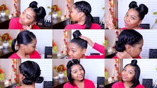 10 QUICK amp EASY HAIRSTYLES  Shoulder Length Hair [upl. by Idok]