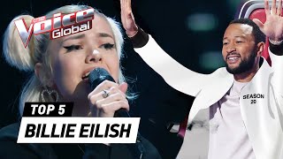 The best BILLIE EILISH Blind Auditions on The Voice [upl. by Bohannon912]