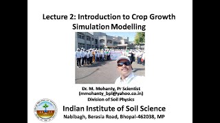 Crop Growth Simulation Modeling Application in Agriculture and Natural Resource Management [upl. by Wernick]