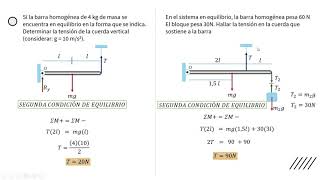 Ejercicios de Estática Segunda Condición de Equilibrio [upl. by Bushore67]